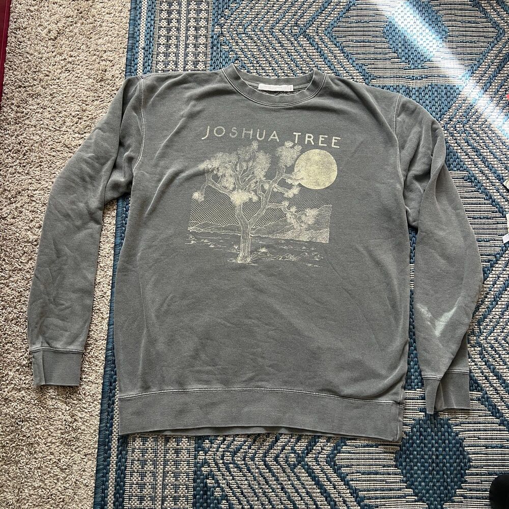 Joshua Tree full moon crew neck sweatshirt granola outdoors boho relaxed fit